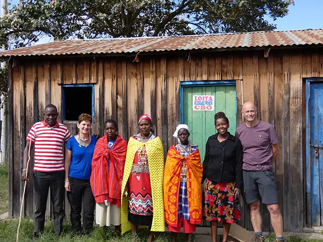 Bestuur op bezoek bij vrouwengroep in 2019